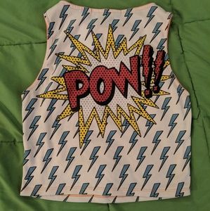Lightning Bolt Pow Crop Top